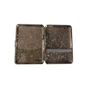 Cigarette Silver Victorian Style Case Used